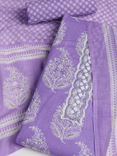 Printed Cotton Blend Unstitched Suit With Dupatta